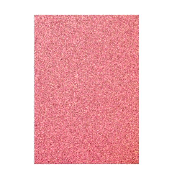 Cartoncino Glitterato Rosa