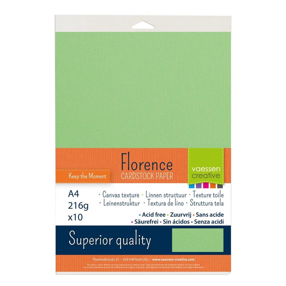 Cartoncino Kraft Celery con texture 216 gr A4