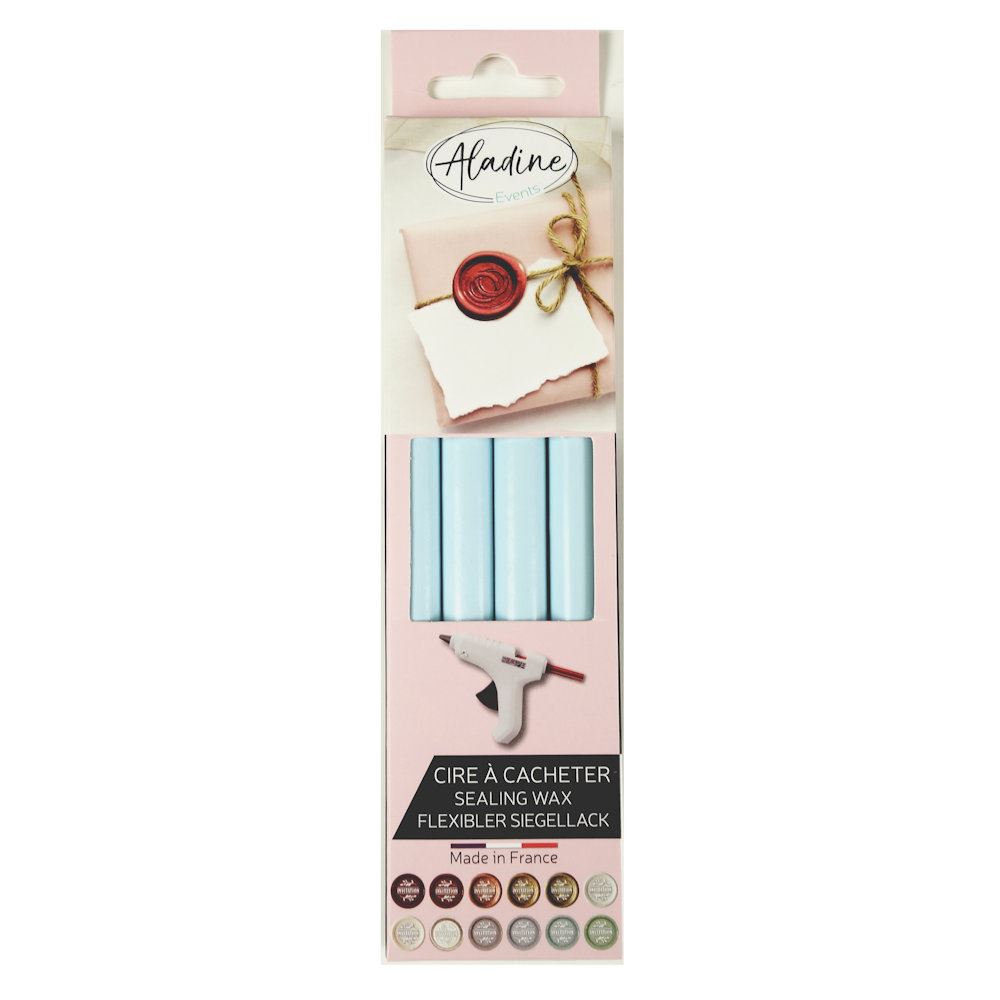 Ceralacca flessibile colore azzurro pastellato diam. 1 cm