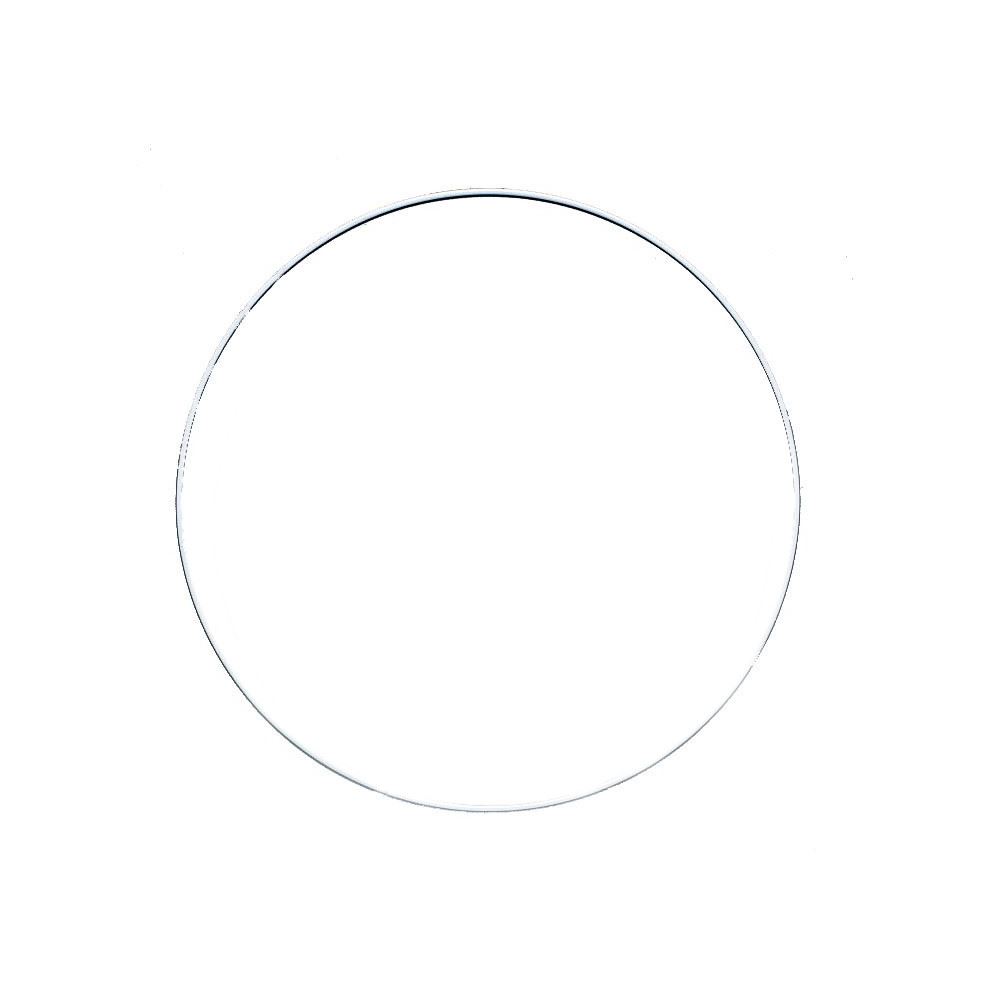 Cerchio in metallo colore Bianco cm 20