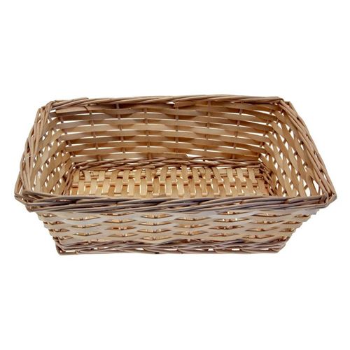 Cesto ad Intrecci Rettangolare Naturale