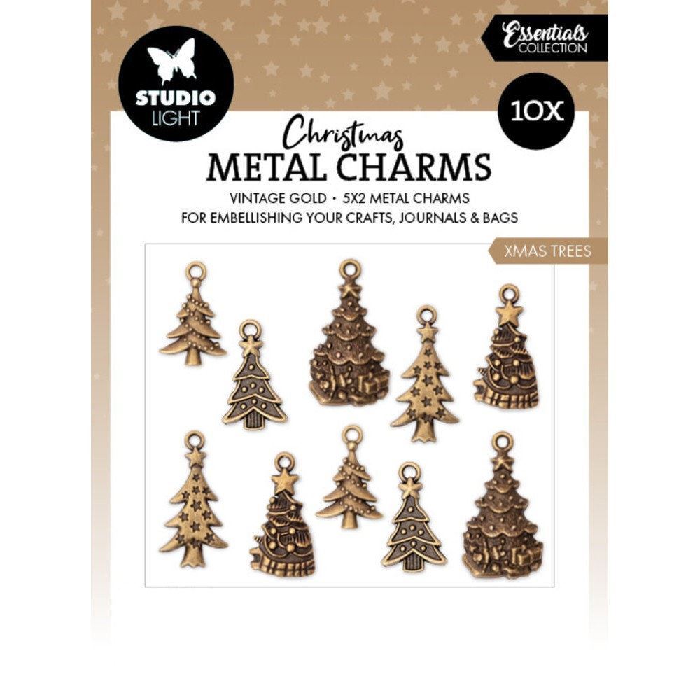 Charms in metallo Christmas Trees