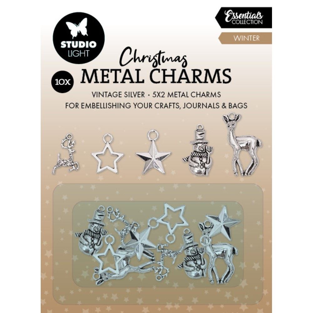 Charms in metallo Winter Elements