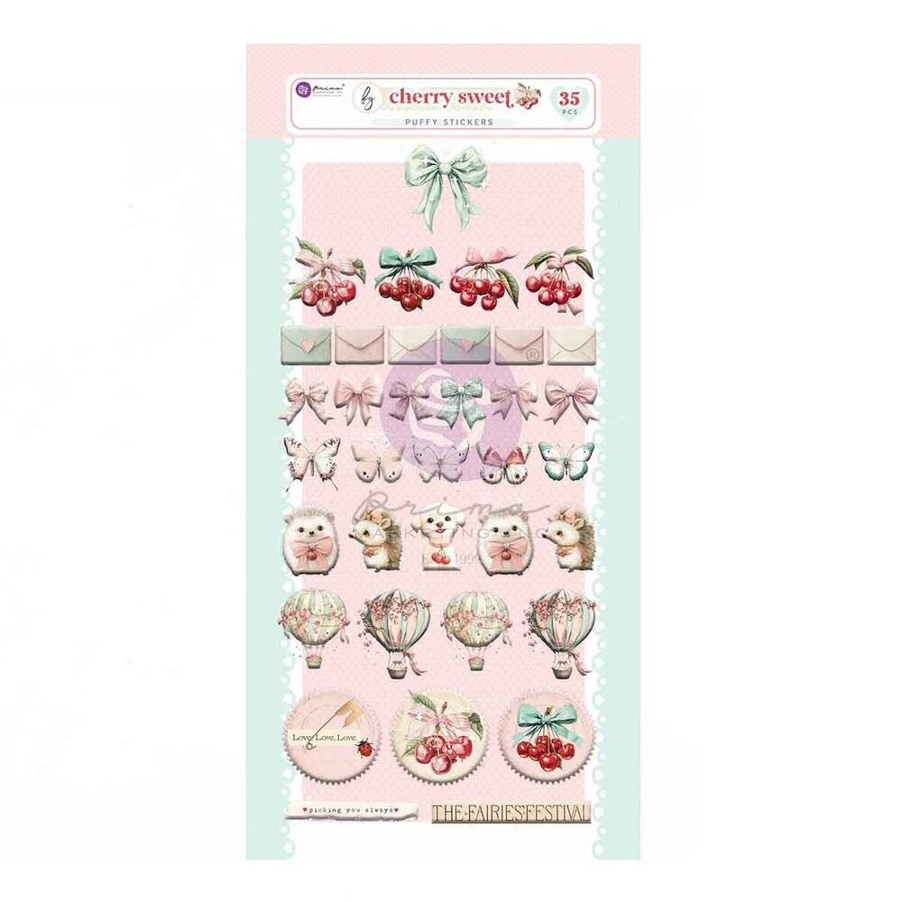 Cherry Sweet Puffy Stickers 35 pz