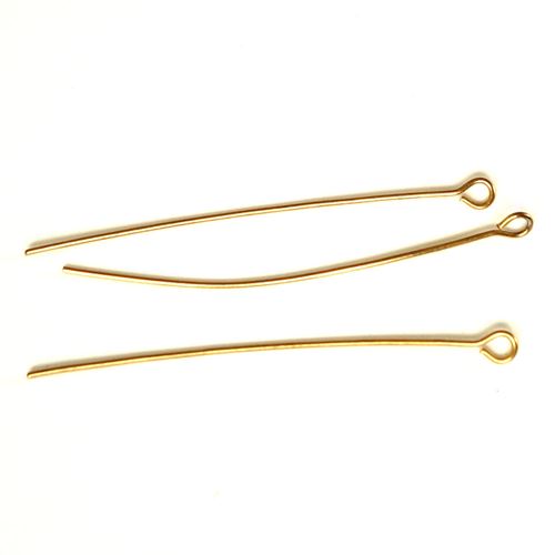 10 Chiodini con anellino colore Oro