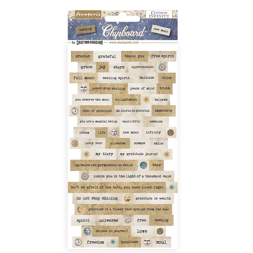 Chipboard Adesivo Cosmos Infinity