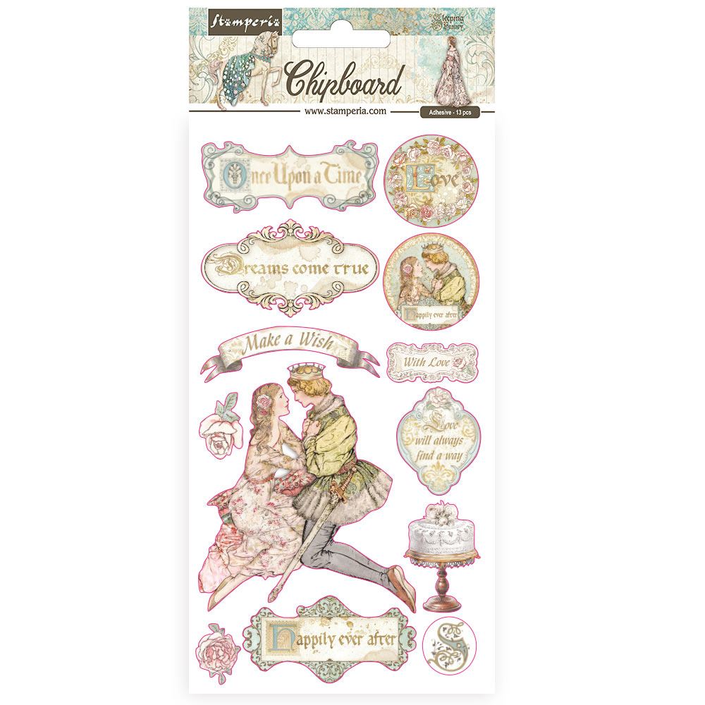 Chipboard Adesivo Sleeping Beauty