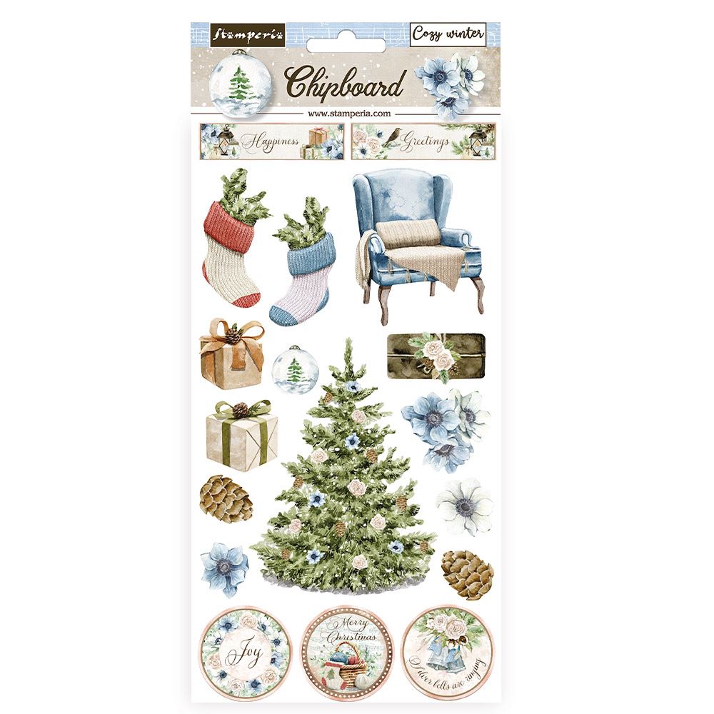 Chipboard Romantic Cozy Winter