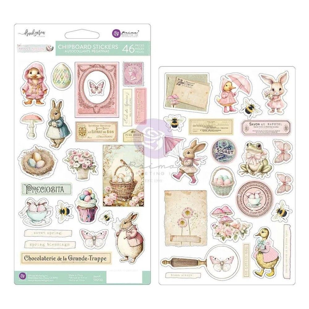 Chipboard Stickers Sweet Spring