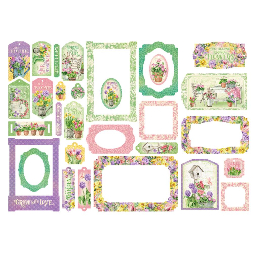 Chipboard Tags & Frames Grow with Love