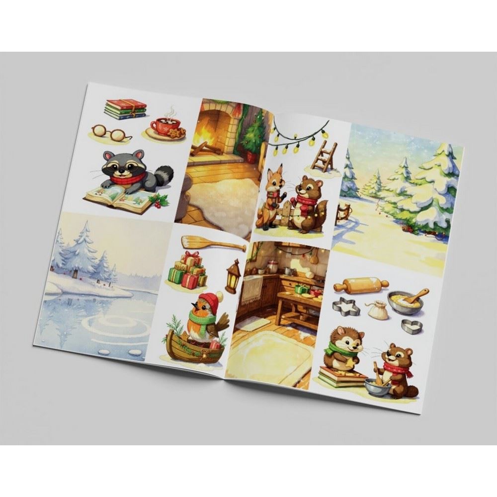 Christmas Animals Book Creative CutOuts