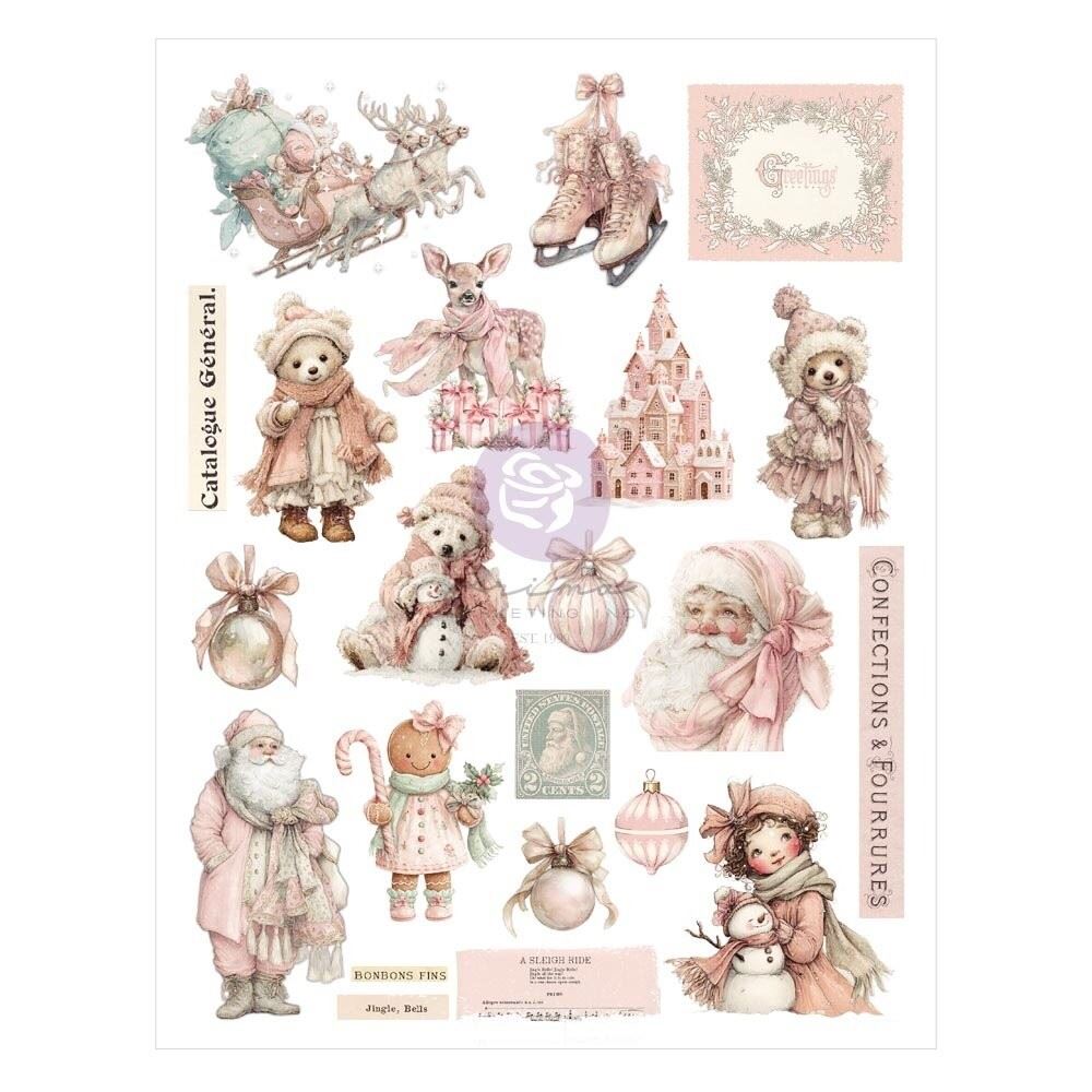 Christmas Blush Prima Marketing A4 Transfer
