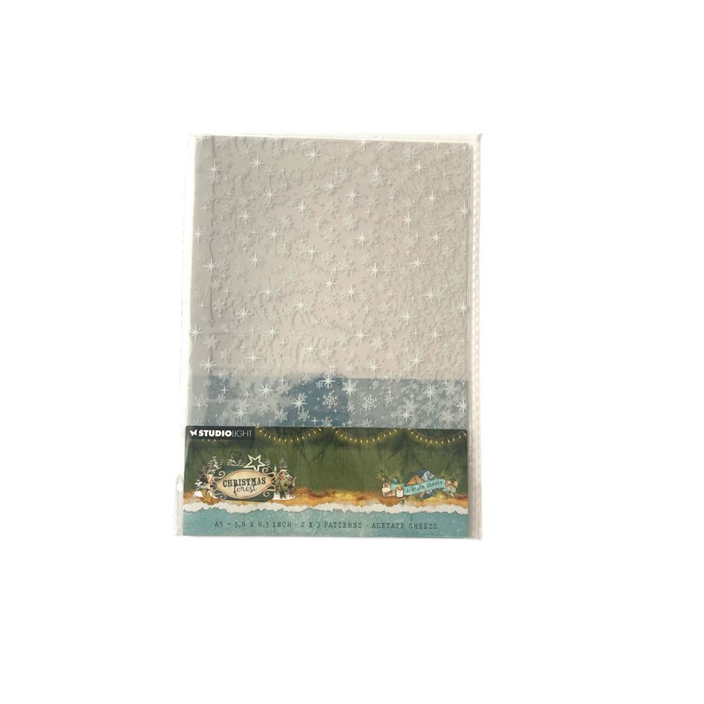 Christmas Forest A5 Acetate Sheets Snow & Landscape
