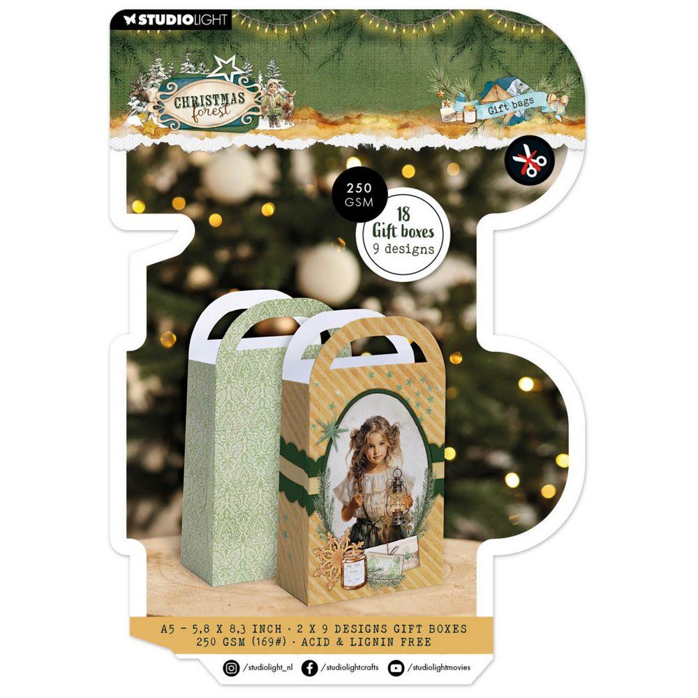 Christmas Forest A5 Gift Box Paper Pad Gift Bags