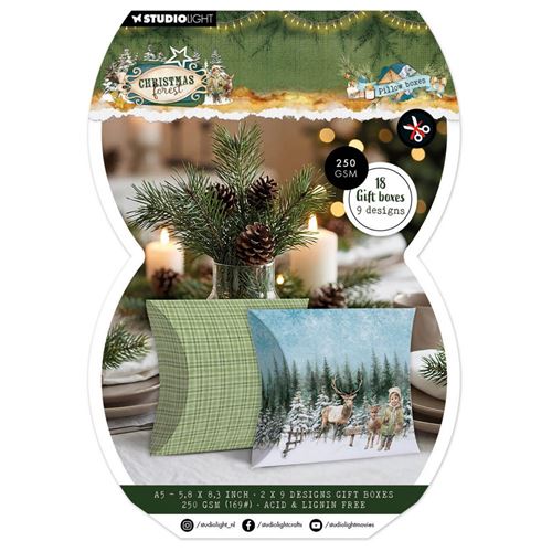Christmas Forest A5 Gift Box Paper Pad Pillow Boxes