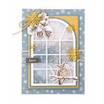 Christmas Forest Cutting Dies Window Shape