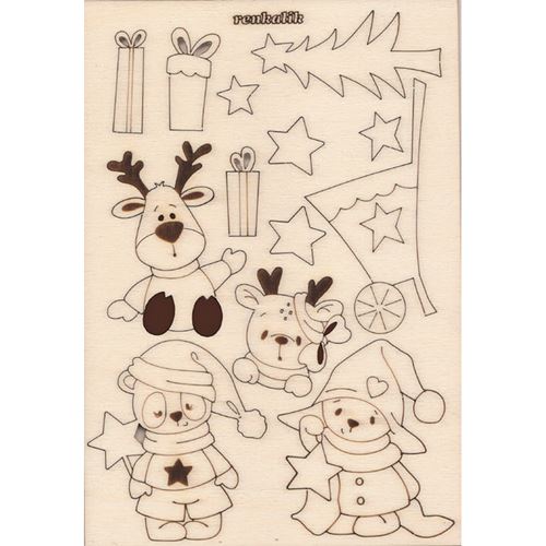 Christmas Friend in legno