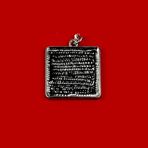 Ciondolo Quadrato colore argento cm 2,7 x 2,7