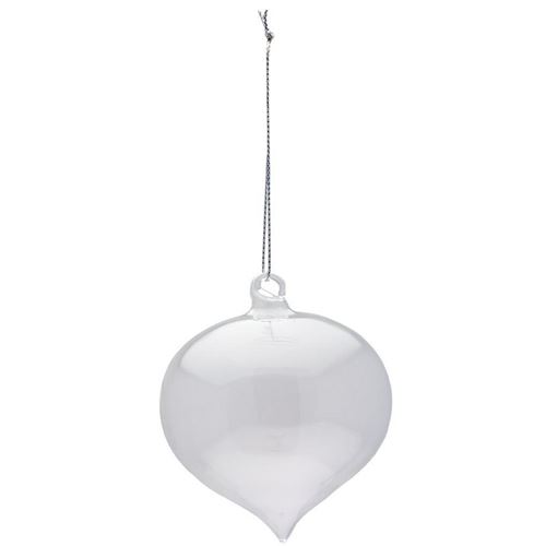 Pallina in vetro soffiato 9cm a cipolla