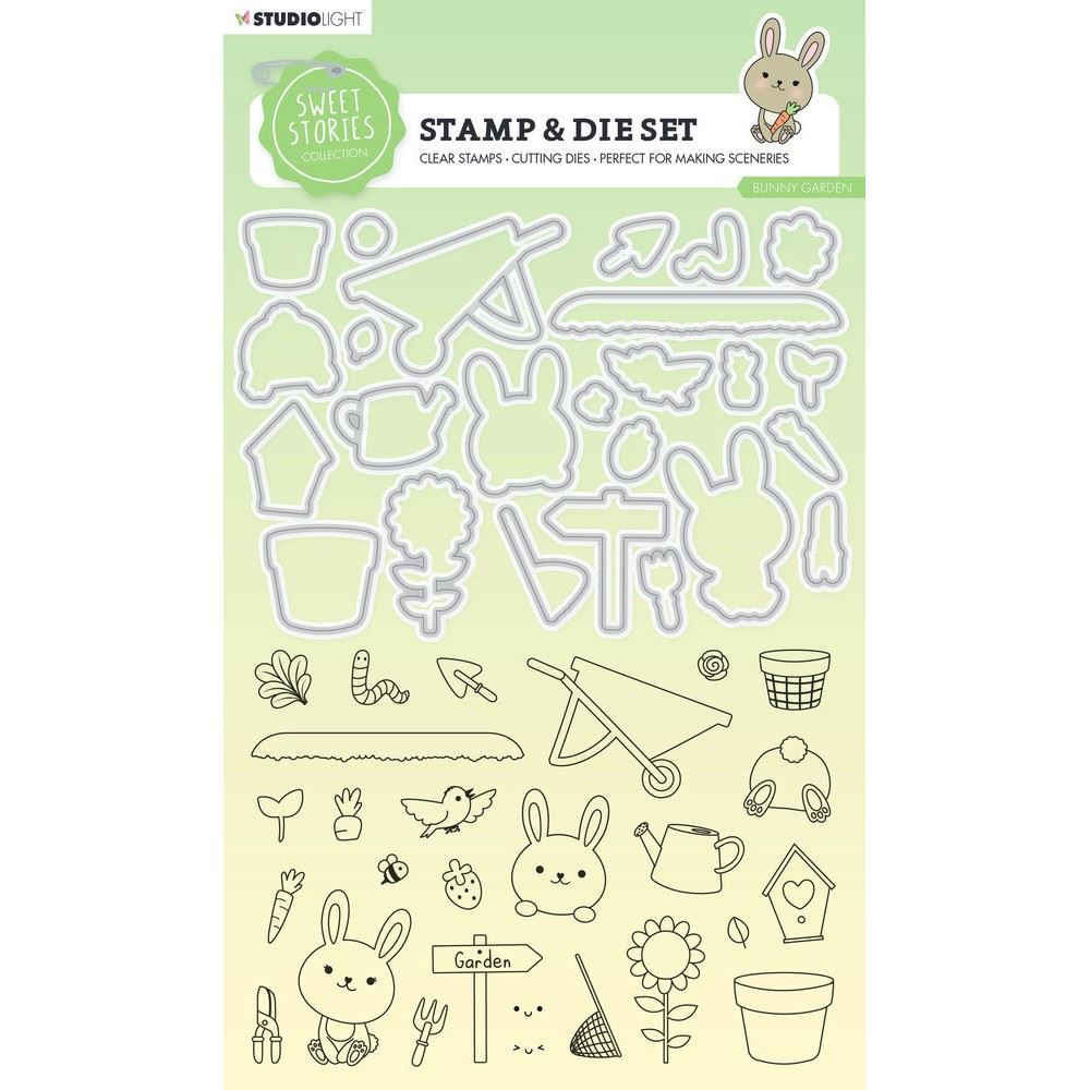 Clear Stamp & Die Bunny Garden