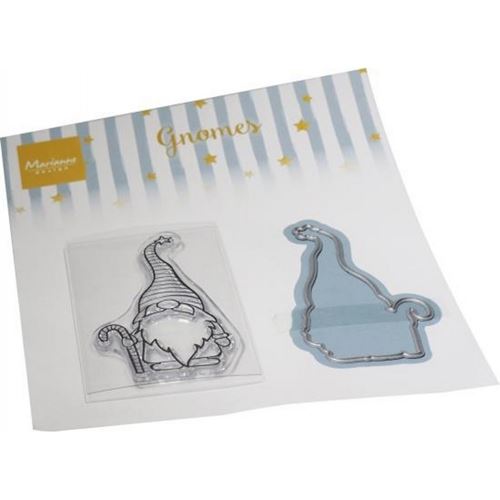 Clear Stamp & Die Gnomo e Bastone