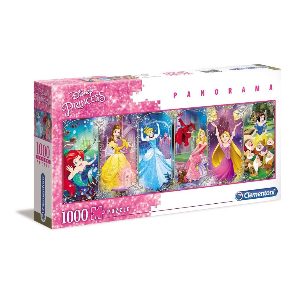 Puzzle Disney Princess Panorama 1000 Pezzi Clementoni Principesse