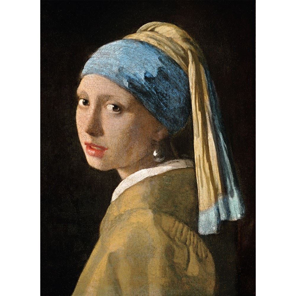 Puzzle La Ragazza con l’Orecchino di Perla 1000 Pezzi Museum Vermeer Clementoni