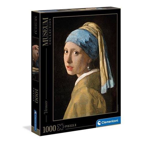Puzzle La Ragazza con l’Orecchino di Perla 1000 Pezzi Museum Vermeer Clementoni