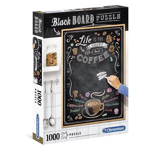 Puzzle Lavagna Blackboard Coffee 1000 pezzi Clementoni