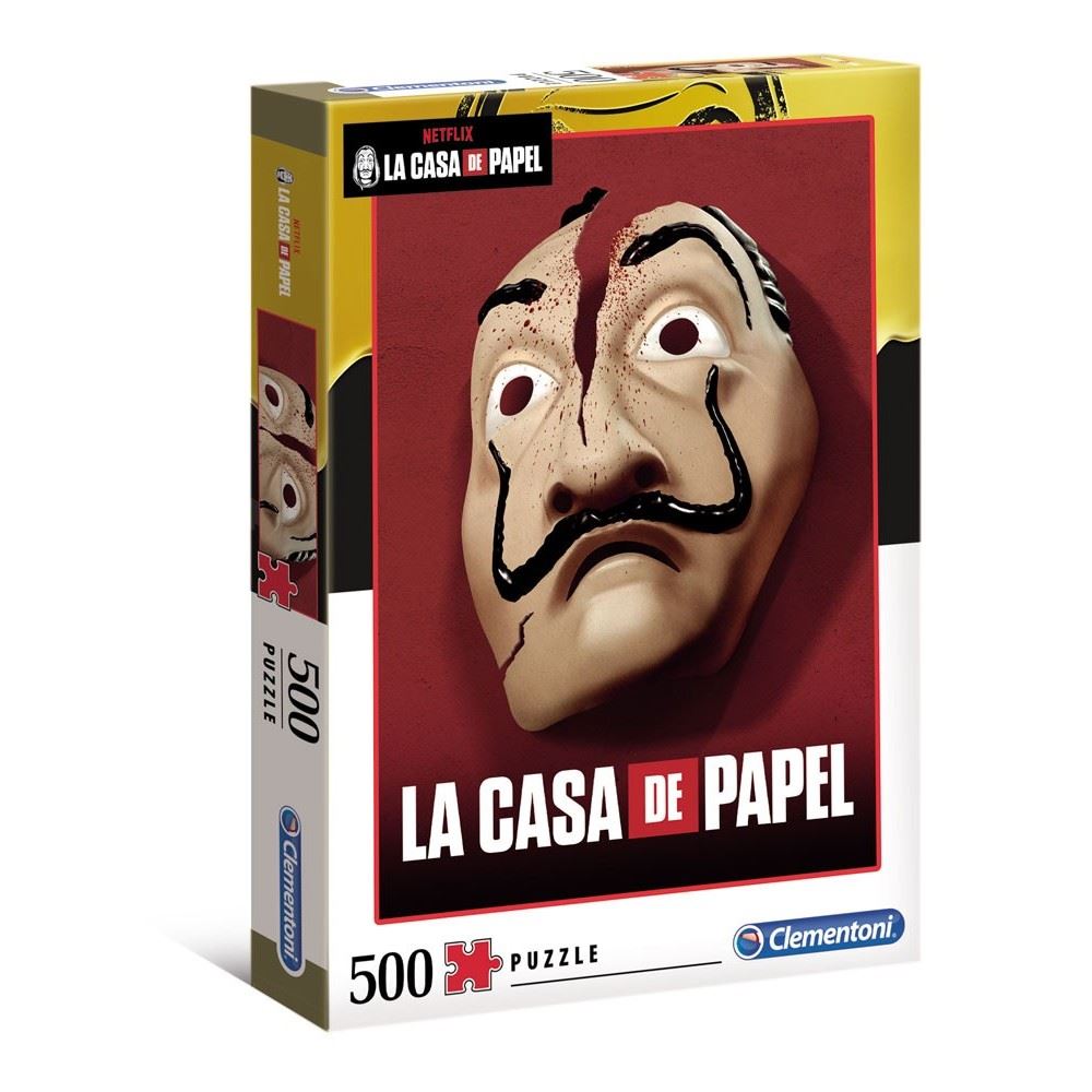 Puzzle La Casa di Carta: Maschera 500 pezzi Clementoni