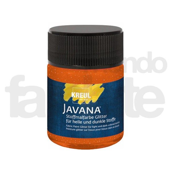 Colore per tessuto Arancione glitter
