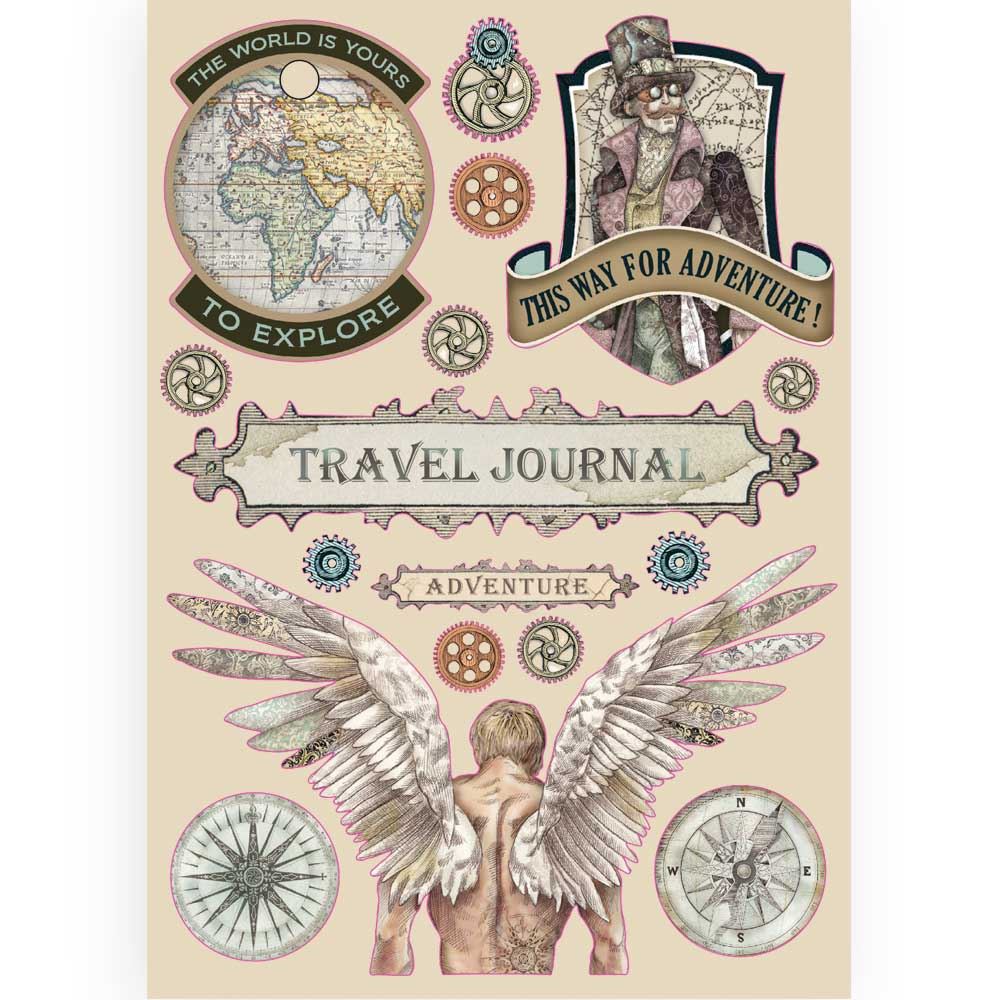 Colored Wooden Shape Sir Vagabond Travel Journal