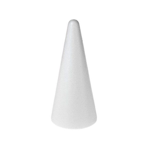 12 coni in schiuma di polistirolo per fai da te Happyyami 10 cm 10 x 5.5 x 10cm bianco 