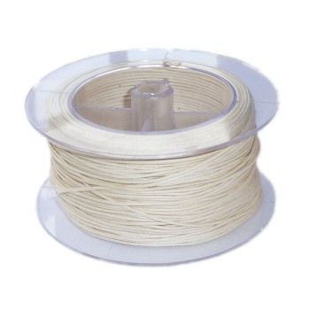 Cordino di cotone cerato Ecru