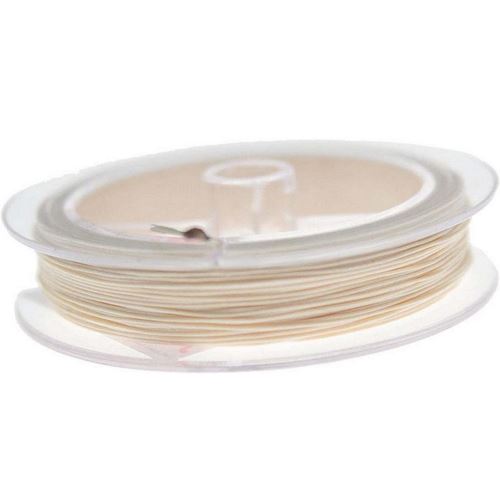 Cordino di cotone cerato Ecrù 0,5mm