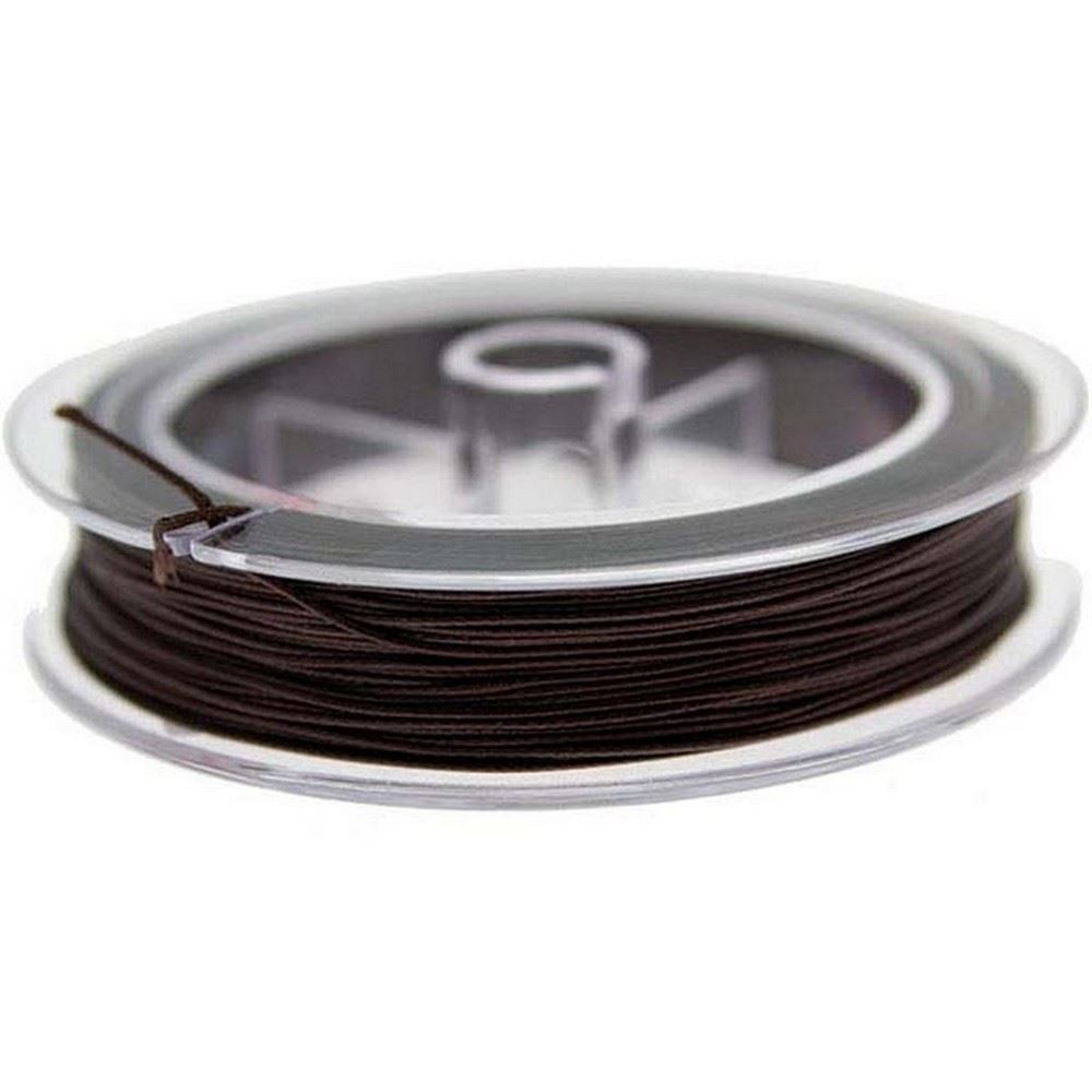 Cordino di cotone cerato Marrone 0,5mm