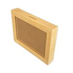 Cornice 3D in legno portafoto salvadanaio