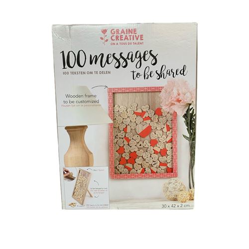 Cornice personalizzabile con 100 Messaggi
