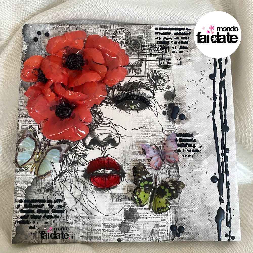 Corso Online: Tela con Donna e Papaveri