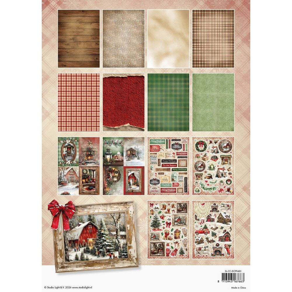 Cottage Christmas A4 Die-Cut Designer Paper Pad