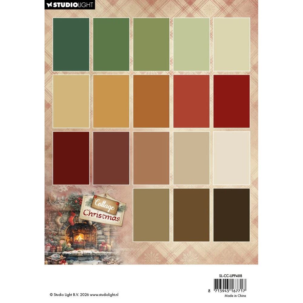 Cottage Christmas A5 Paper Pad Unicolor