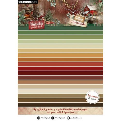 Cottage Christmas A5 Paper Pad Unicolor