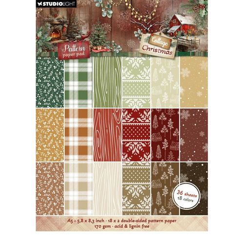 Cottage Christmas A5 Pattern Paper Pad