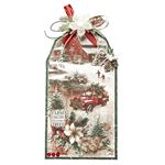 Cottage Christmas Tag Paper Pad White