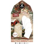 Cottage Christmas Tag Paper Pad White