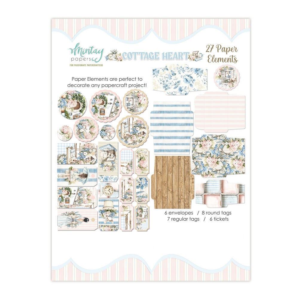 Cottage Heart Mintay Paper Elements