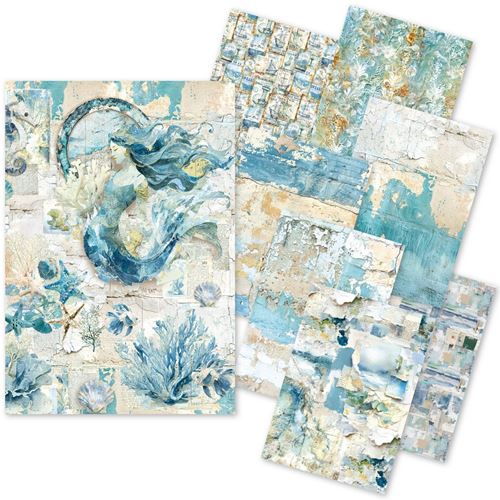 Craftmix Edge of the Ocean Mixed A5 Tissue & Vellum