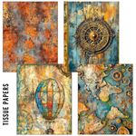 Craftmix Past Time Mixed A5 Tissue & Vellum