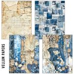 Craftmix Urban Blue Denim Mixed A5 Tissue & Vellum