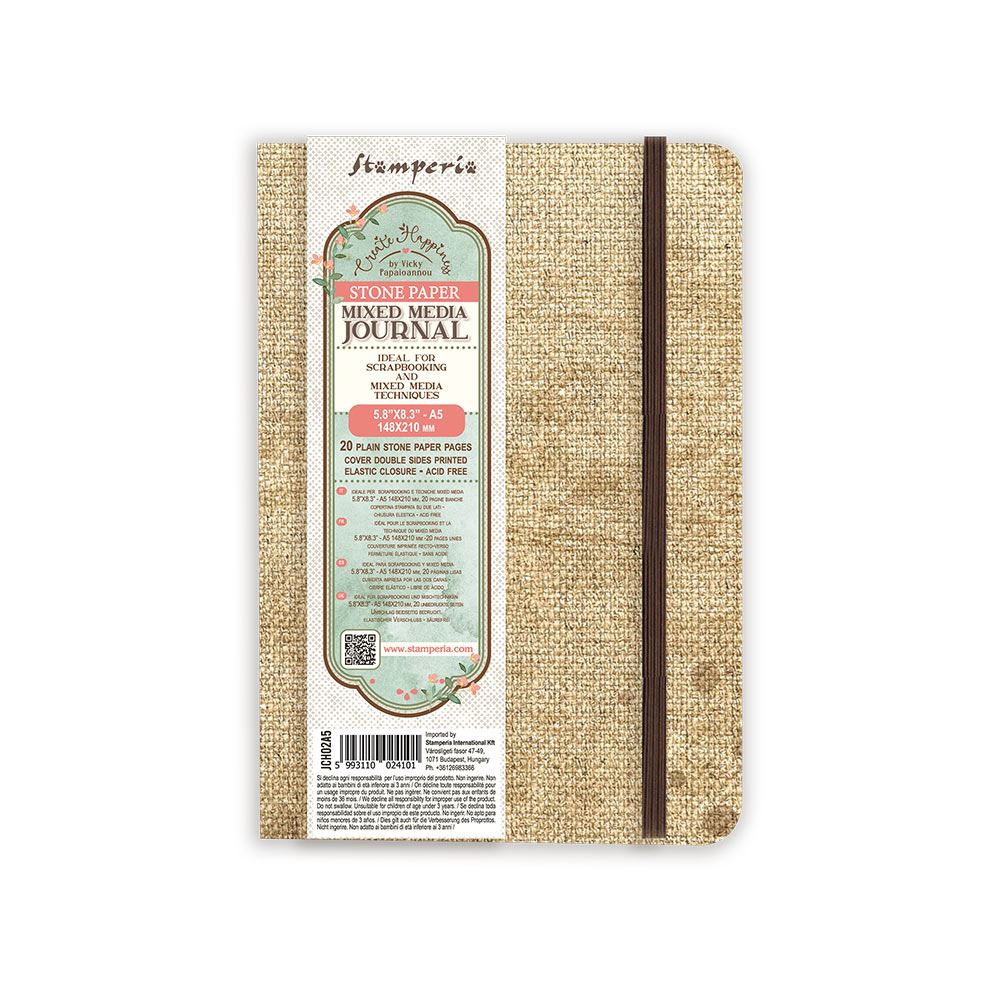 Create Happiness Stone Paper Journal A5 